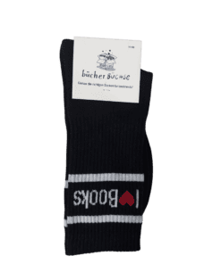 Socken I love books schwarz 41-47